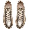 CLARKS WOMENS LACE TRAINER - GOLD LEATHER